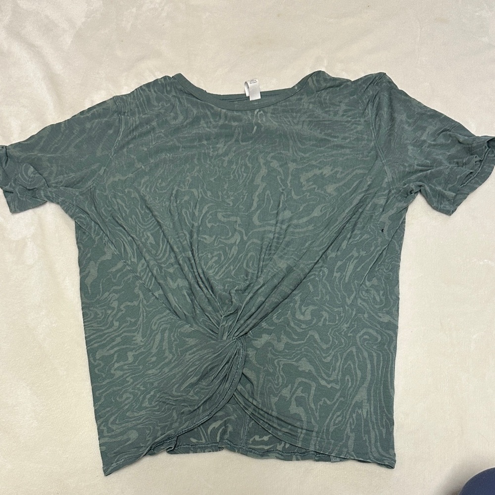 Lululemon Women's Green Twist-Front Top